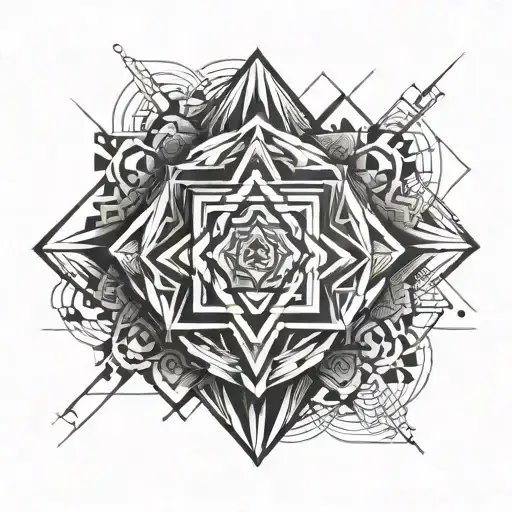 mystery anxiety tattoo design idea