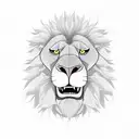 king lion tattoo design idea
