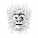 king lion tattoo design idea