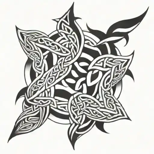Celtic knotwork design tattoo design idea