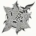 Celtic knotwork design tattoo design idea