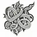 Celtic knotwork design tattoo design idea