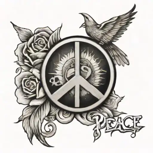 tattoo with the words peace prosperity patience and make it biblical  tattoo design idea