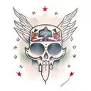 flute tattoo design idea