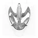 orca whale  tattoo design idea