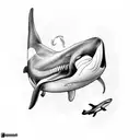 orca whale  tattoo design idea