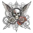 my mercy prevails over my wrath tattoo design idea