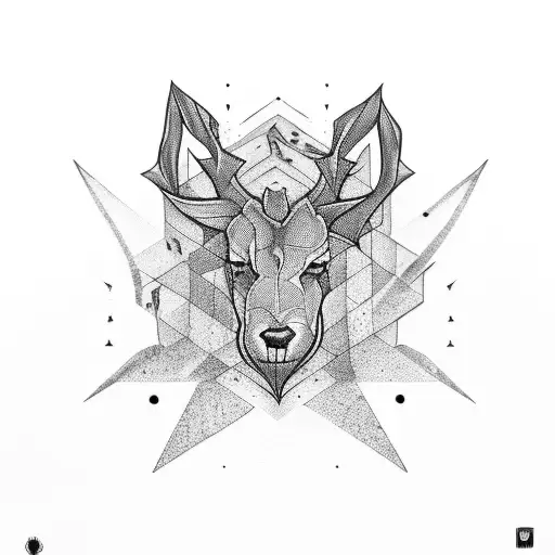Hirsch  tattoo design idea