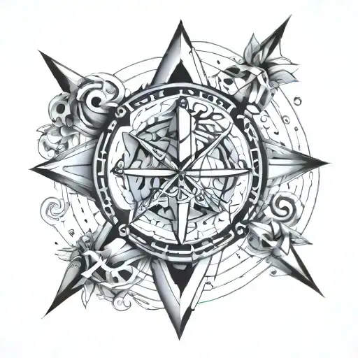 libra and Sagittarius zodiac sign tattoo tattoo design idea
