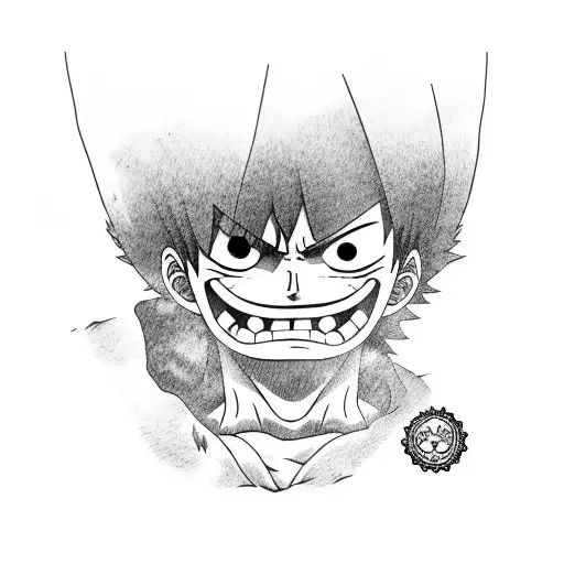 luffy  tattoo design idea