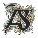 Lettere I v m made tattoo design idea