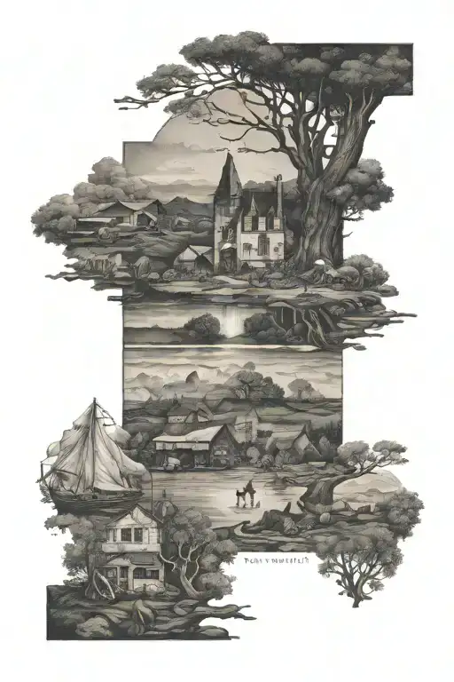 inspired by Ben Howard's Every Kingdom album cover tattoo design idea