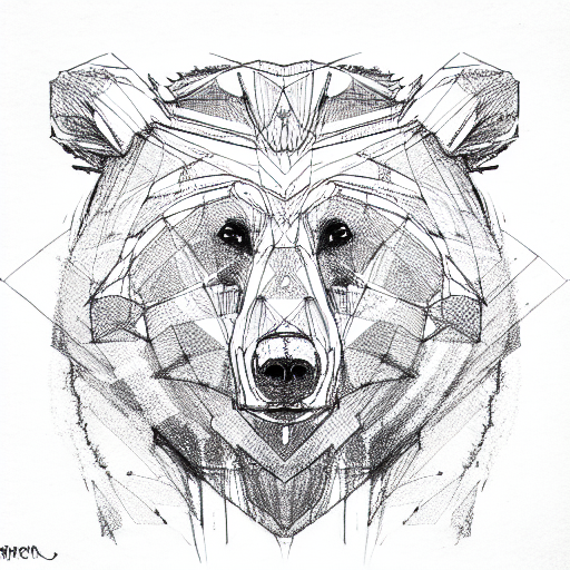 Bear tattoo design idea