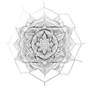 sacred geometry henna tattoo design idea