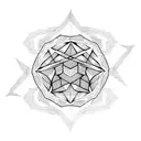 hexagon  tattoo design idea