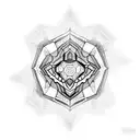 hexagon  tattoo design idea