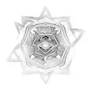 hexagon  tattoo design idea