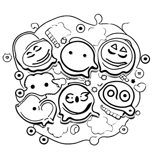 cookies with smiley faces on it tattoo design idea