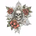 Catholic tattoo design idea