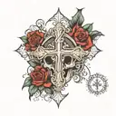 Catholic tattoo design idea