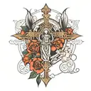 Catholic tattoo design idea