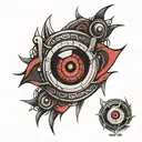 sharingan eyes tattoo design idea