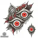 sharingan eyes tattoo design idea