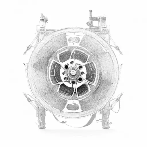 A movie reel with iconic film scenes tattoo design idea