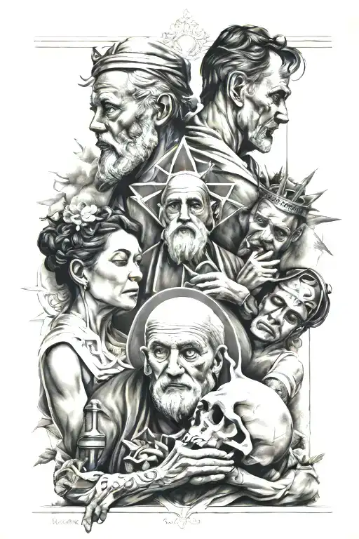 religion, family tattoo design idea