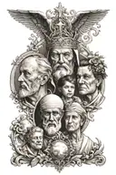 religion, family tattoo design idea