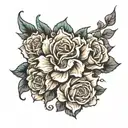 floral scar c section scar tattoo design idea
