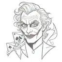 joker card tattoo design idea