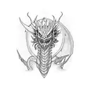 maya dragon tattoo design idea