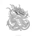 maya dragon tattoo design idea