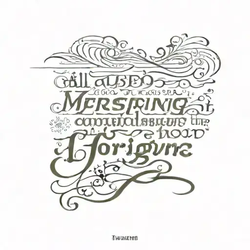 Tashanna 1973 All of us: Indeed, He is the Forgiving, Most Merciful God. tattoo design idea