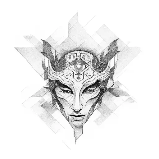 folk on the road tattoo design idea