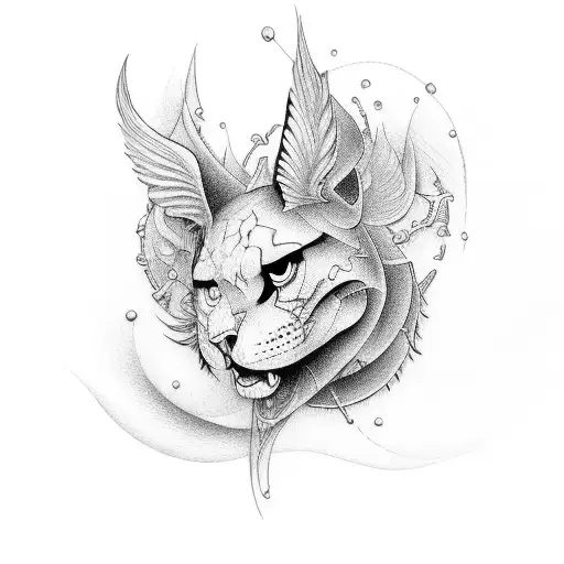 heaven staircase tattoo design idea