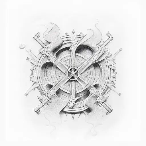 narrow gate tattoo design idea