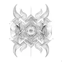 narrow gate tattoo design idea