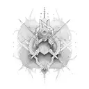 narrow gate tattoo design idea