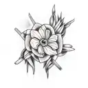 a sugar cane  tattoo design idea