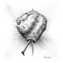 a sugar beet being pulled out of the ground in a field  tattoo design idea