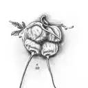 a sugar beet being pulled out of the ground in a field  tattoo design idea