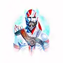 GAME, GOD OF WAR, CREATION OF ADAM tattoo design idea
