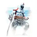 GAME, GOD OF WAR, CREATION OF ADAM tattoo design idea