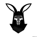 Anubis Dark reappear with scale of justice skull tattoo design idea