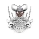 Mongol Warrior tattoo design idea