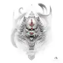 Mongol Warrior tattoo design idea