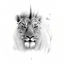 African safari tattoo design idea