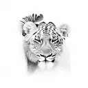 African safari tattoo design idea